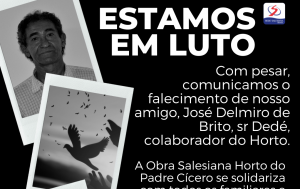 Ao senhor Dedé o nosso carinho e homenagem